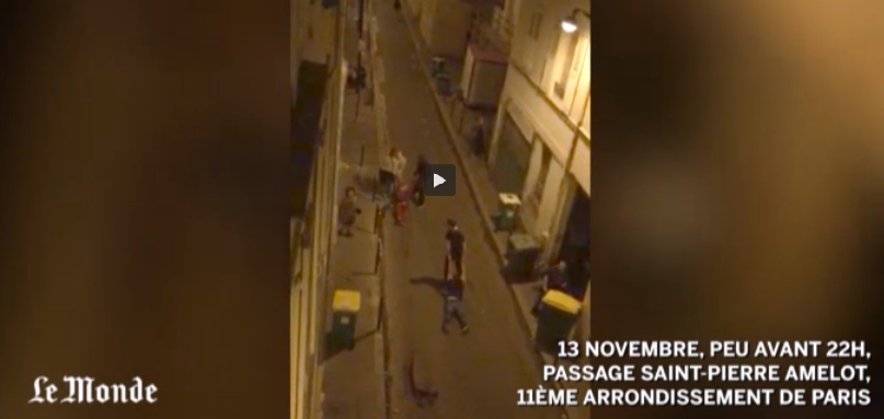 El video más dramático de los ataques terroristas en París