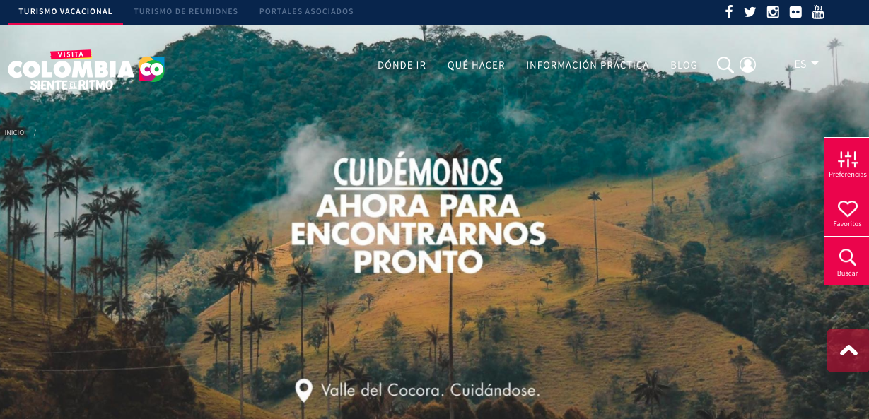 Foto tomada de la página web Colombia.Travel
