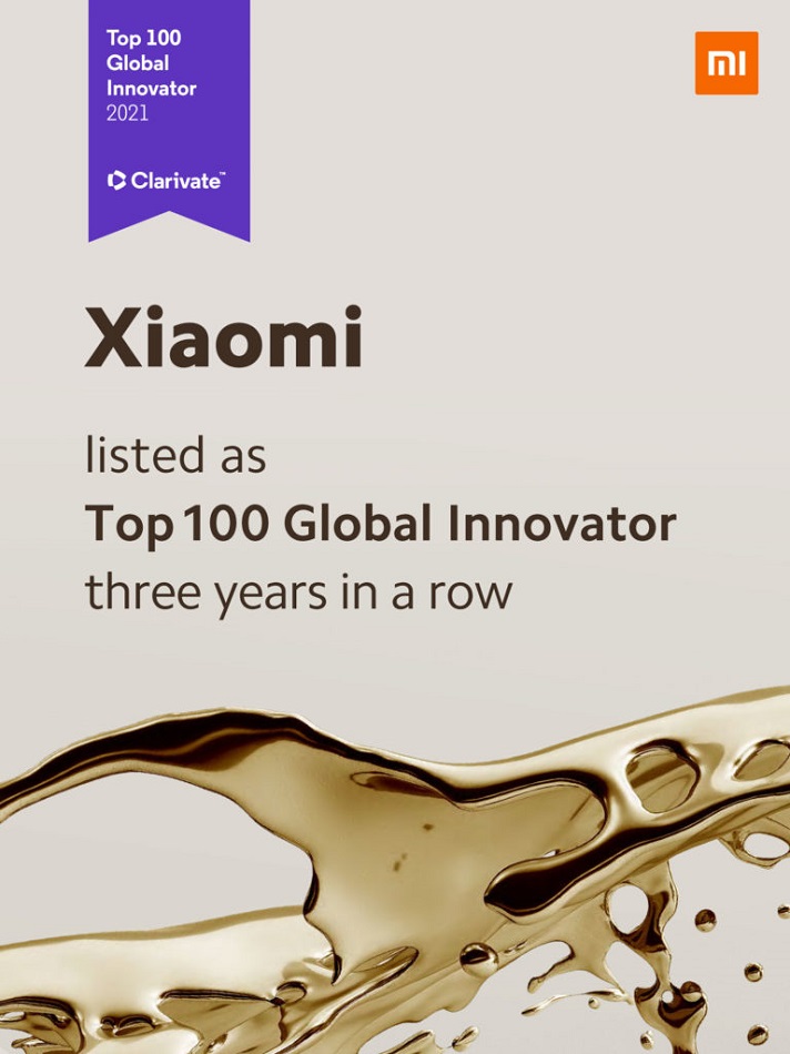 Xiaomi Top 100 Global Innovator